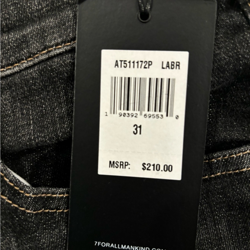 mens 7 for all mankind black jeans